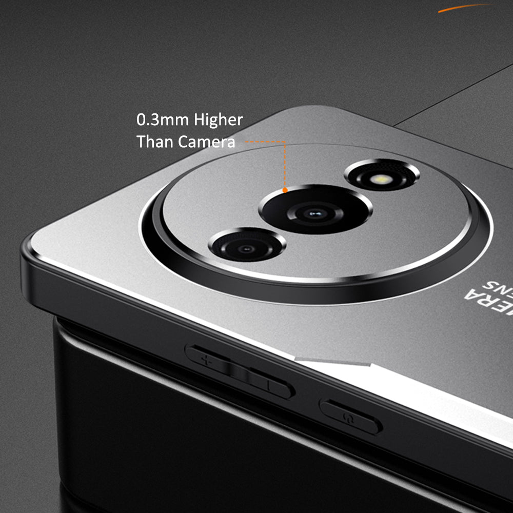 For Xiaomi Redmi A3 / Poco C61 4G Case Aluminum Alloy+TPU+PC Combination Protective Phone Cover