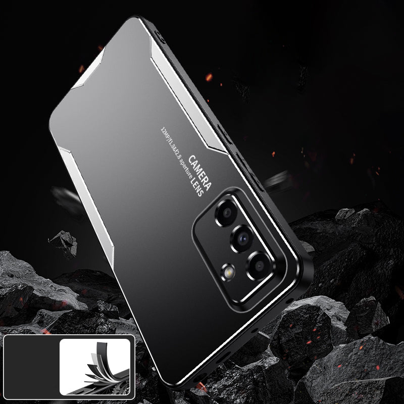 For Samsung Galaxy A55 5G Case Aluminum Alloy+TPU+PC Protective Phone Cover
