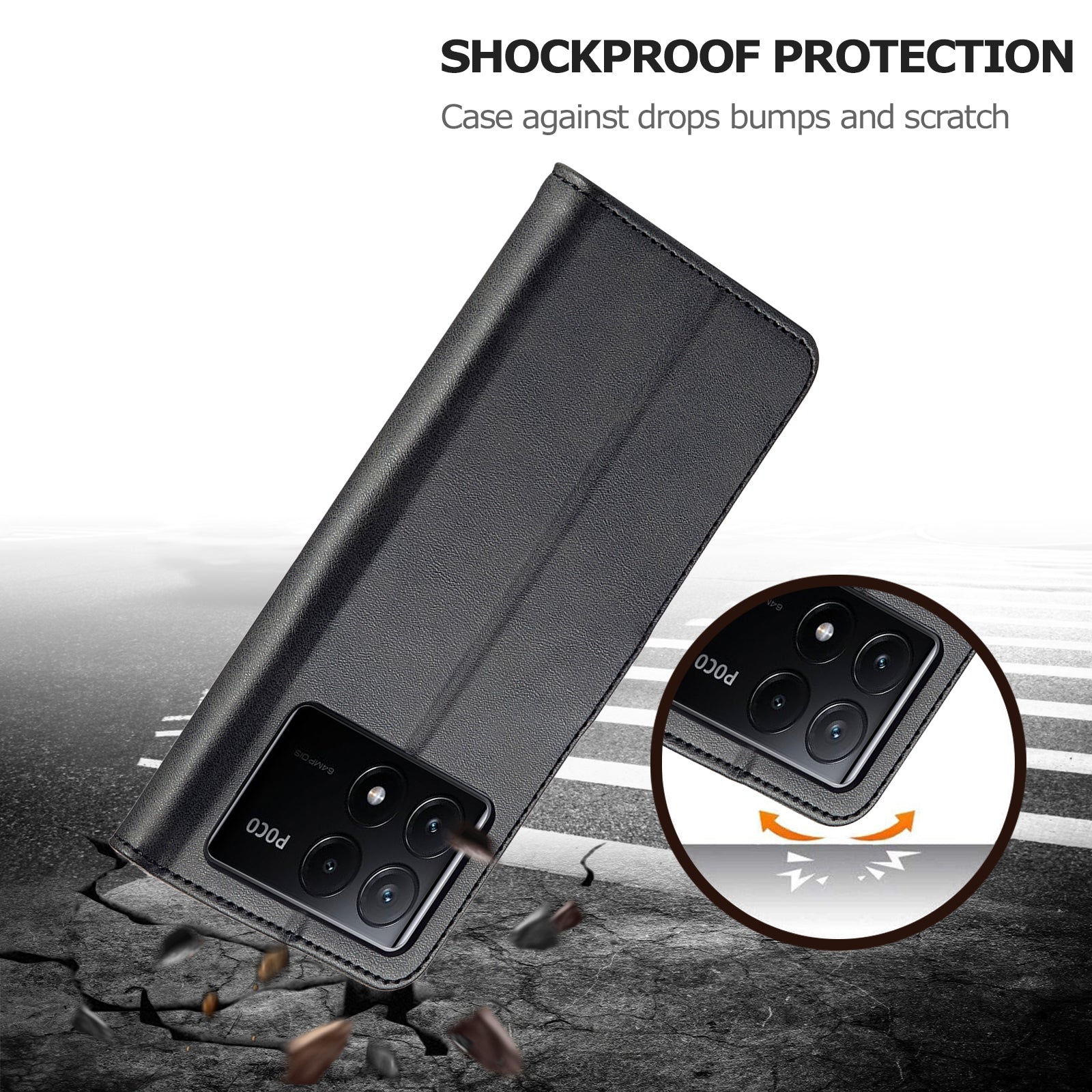 LC.IMEEKE For Xiaomi Poco X6 Pro 5G / Redmi K70E 5G Case Calf Texture Leather Wallet Flip Phone Cover