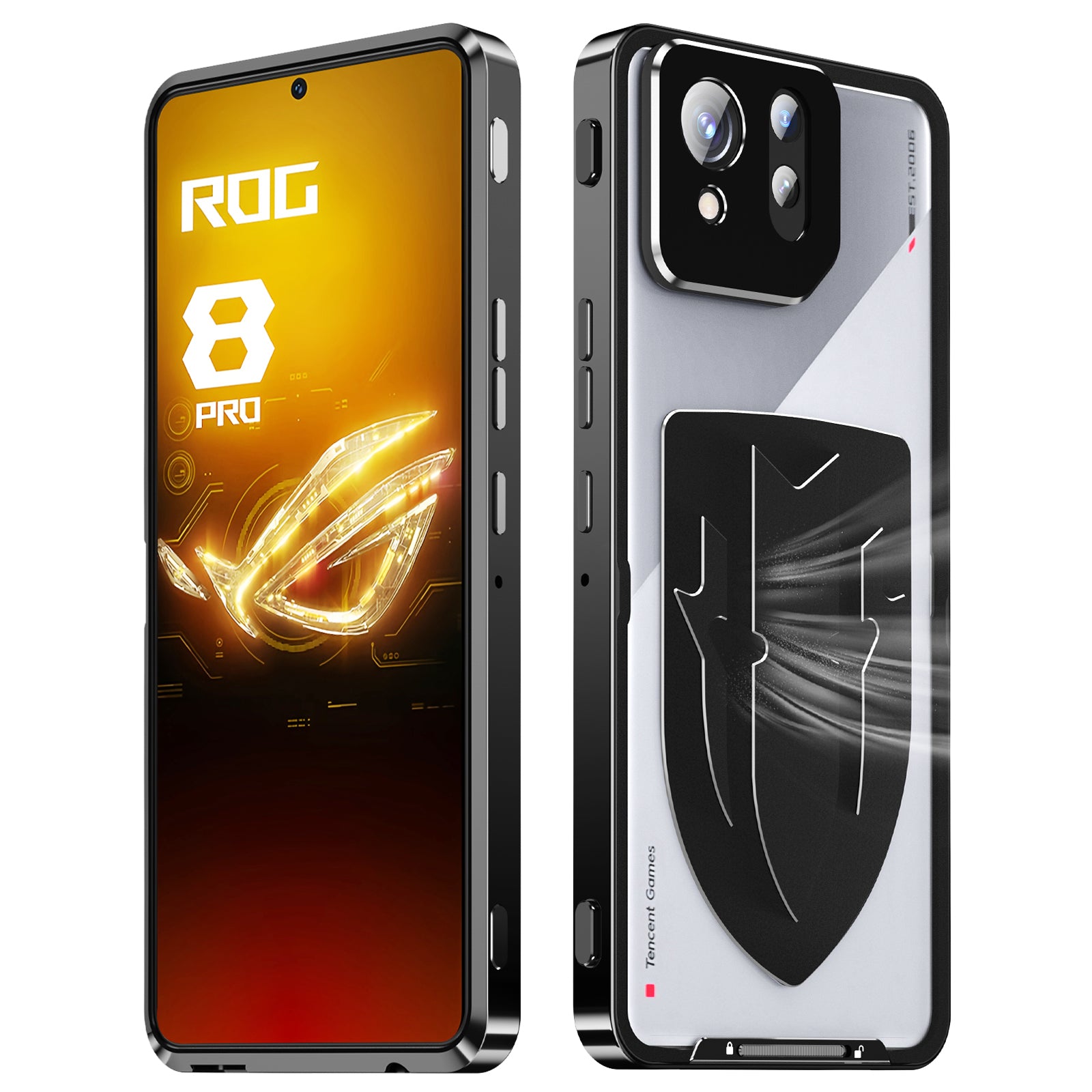 For Asus ROG Phone 8 5G / Phone 8 Pro 5G Case Graphene Heat Dissipation Phone Shell with Metal Lens Cover