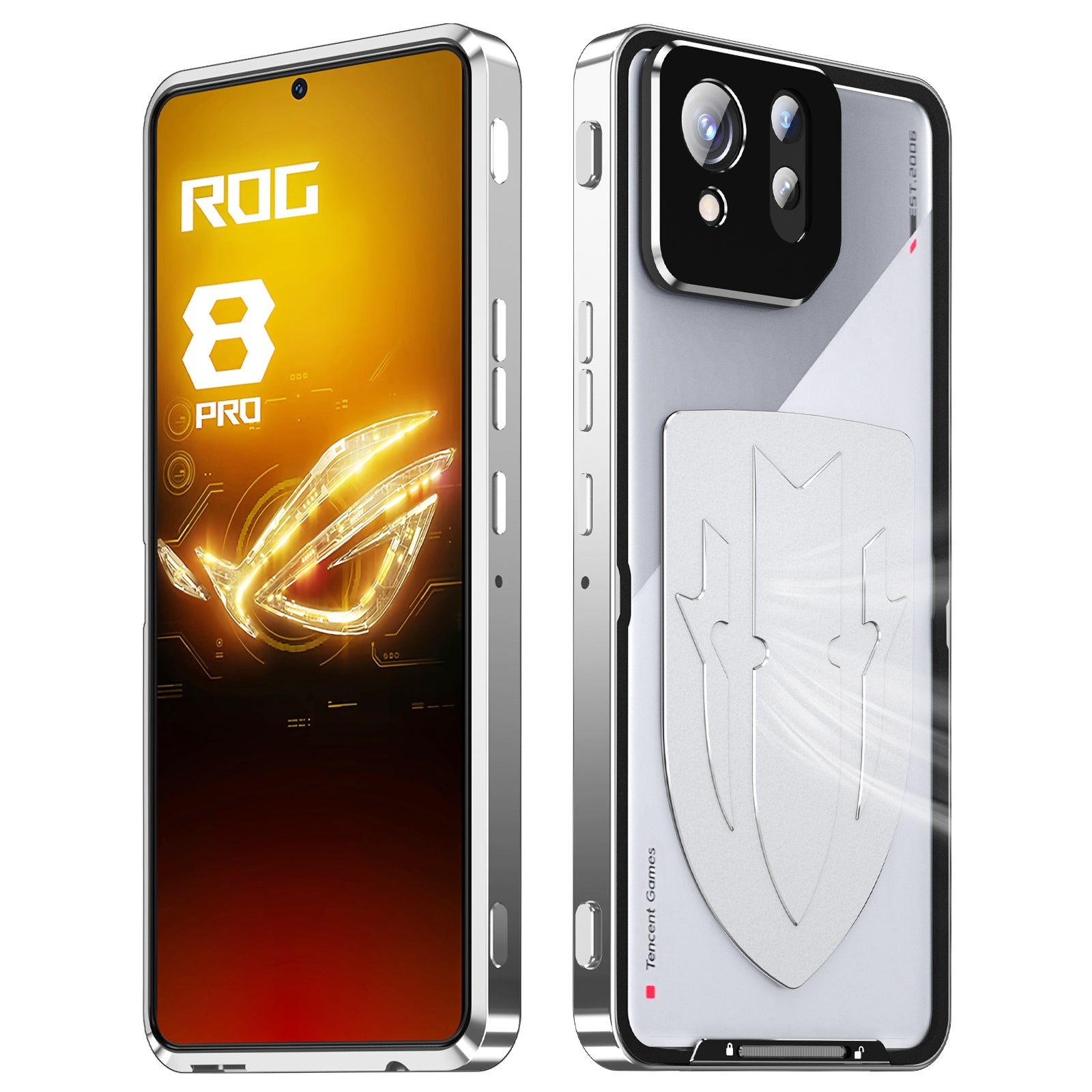 For Asus ROG Phone 8 5G / Phone 8 Pro 5G Case Graphene Heat Dissipation Phone Shell with Metal Lens Cover