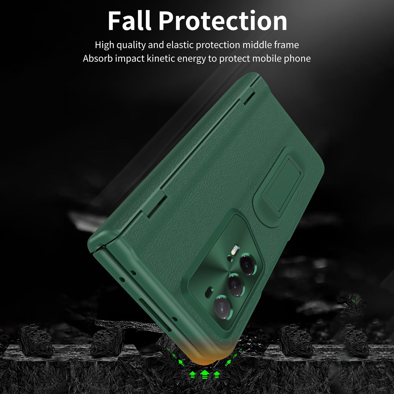 For Honor Magic V2 RSR Porsche Design Case Hinge Protection Leather+PC Phone Cover with Tempered Glass Film