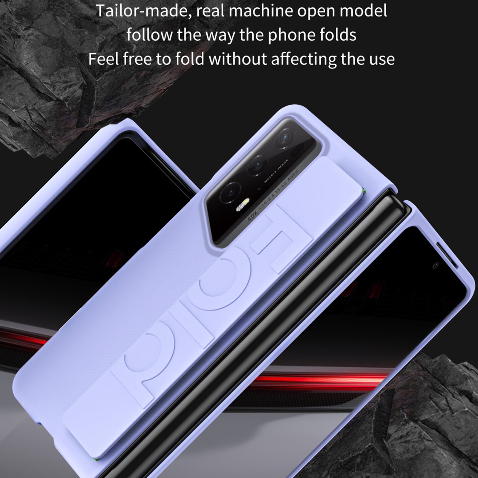 For Honor Magic V2 RSR Porsche Design Case Wristband Rubberized Hard PC Phone Cover