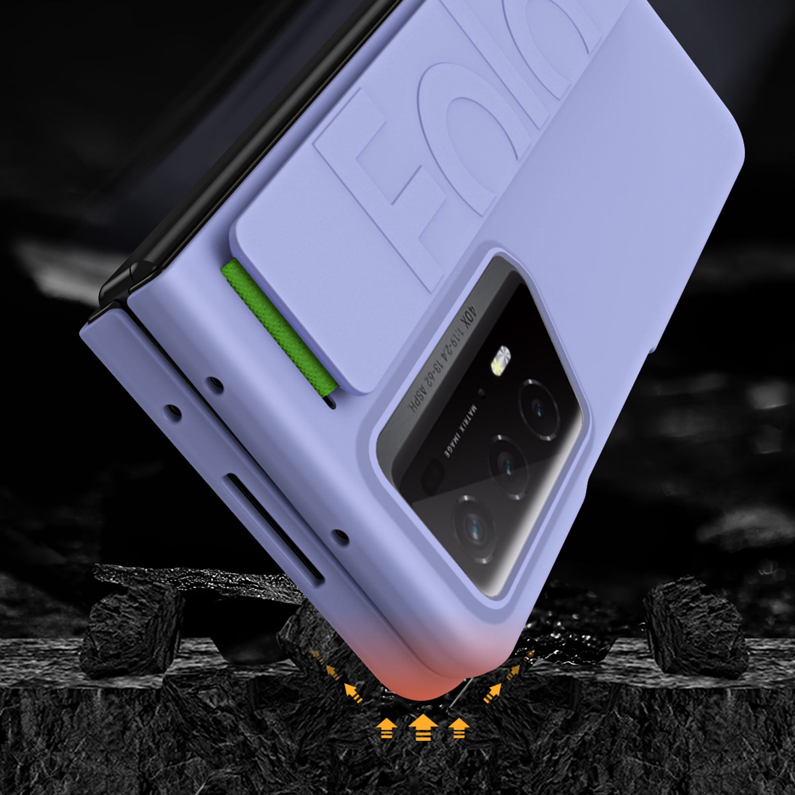 For Honor Magic V2 RSR Porsche Design Case Wristband Rubberized Hard PC Phone Cover