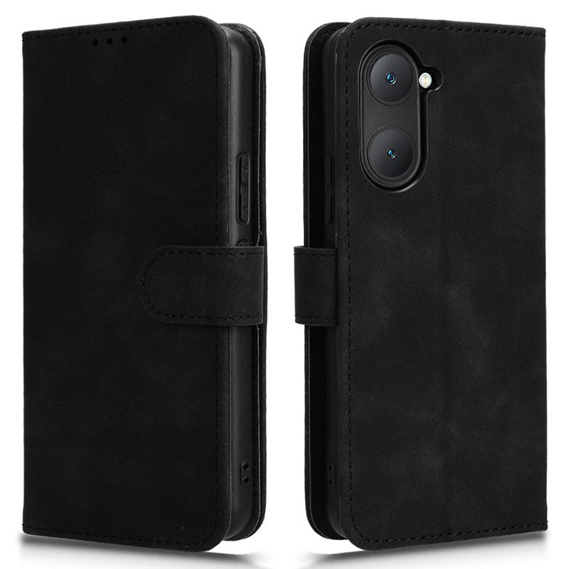For vivo Y03 Leather Case Skin-Touch Flip Stand Wallet Phone Cover