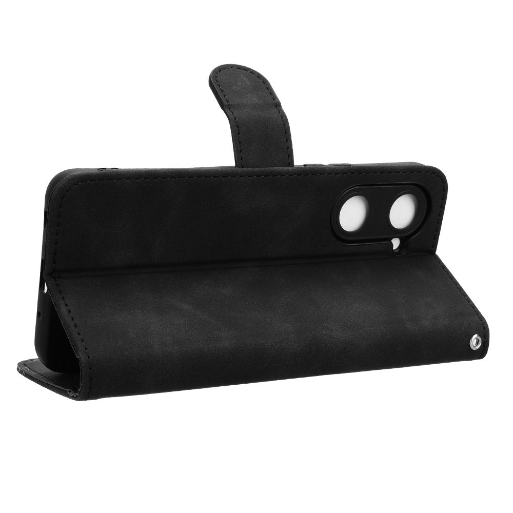For vivo Y03 Leather Case Skin-Touch Flip Stand Wallet Phone Cover