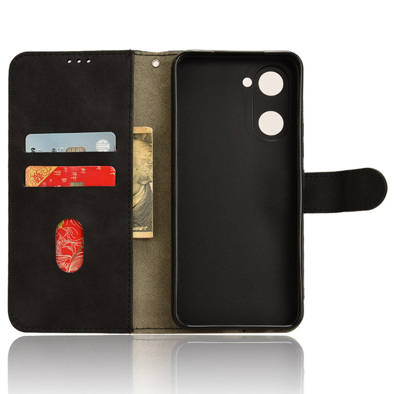 For vivo Y03 Leather Case Skin-Touch Flip Stand Wallet Phone Cover