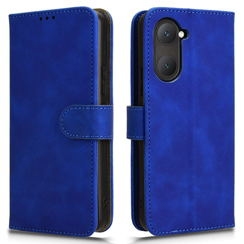 For vivo Y03 Leather Case Skin-Touch Flip Stand Wallet Phone Cover