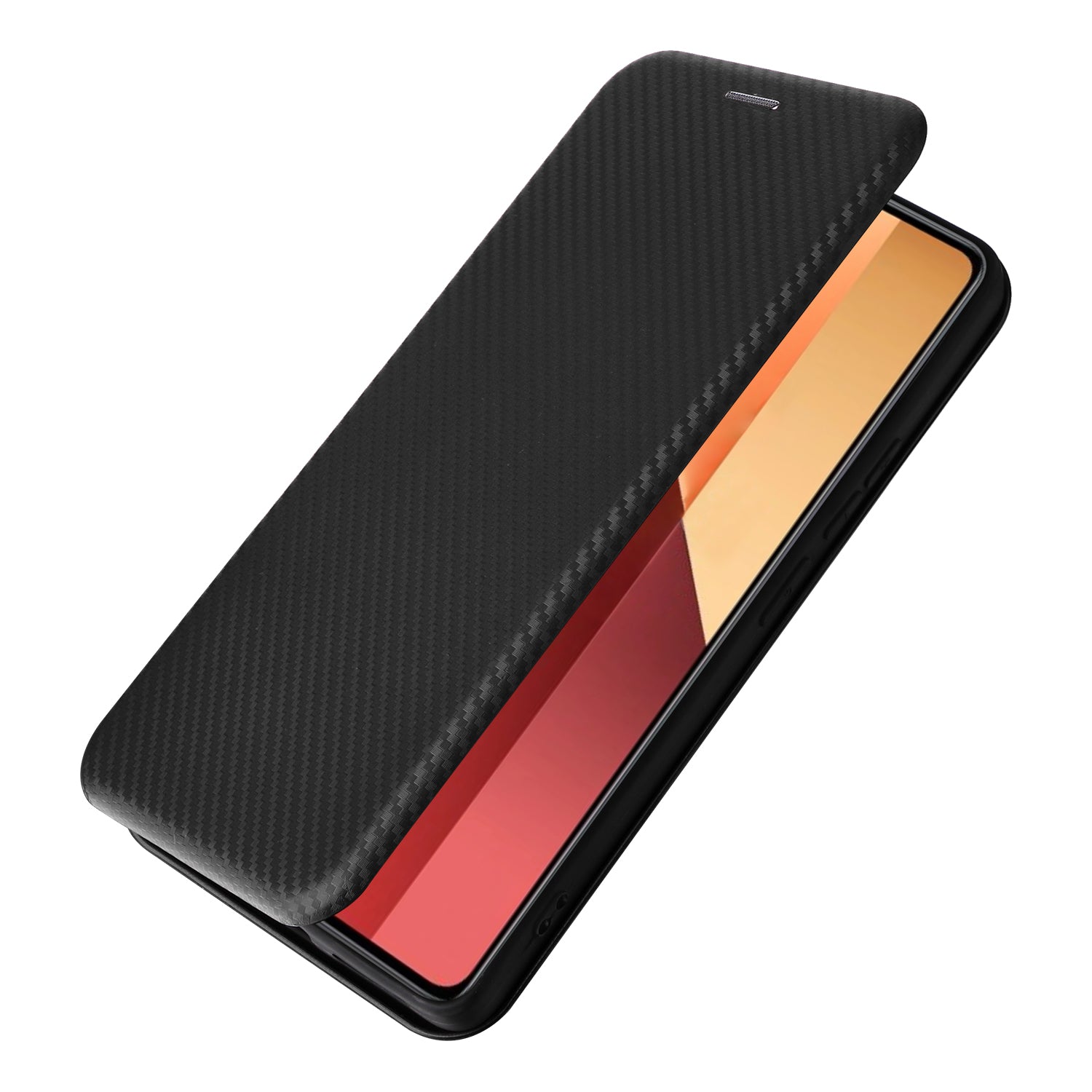For Xiaomi Redmi Note 13 Pro 4G / Poco M6 Pro 4G Case Carbon Fiber Texture PU Leather Phone Cover
