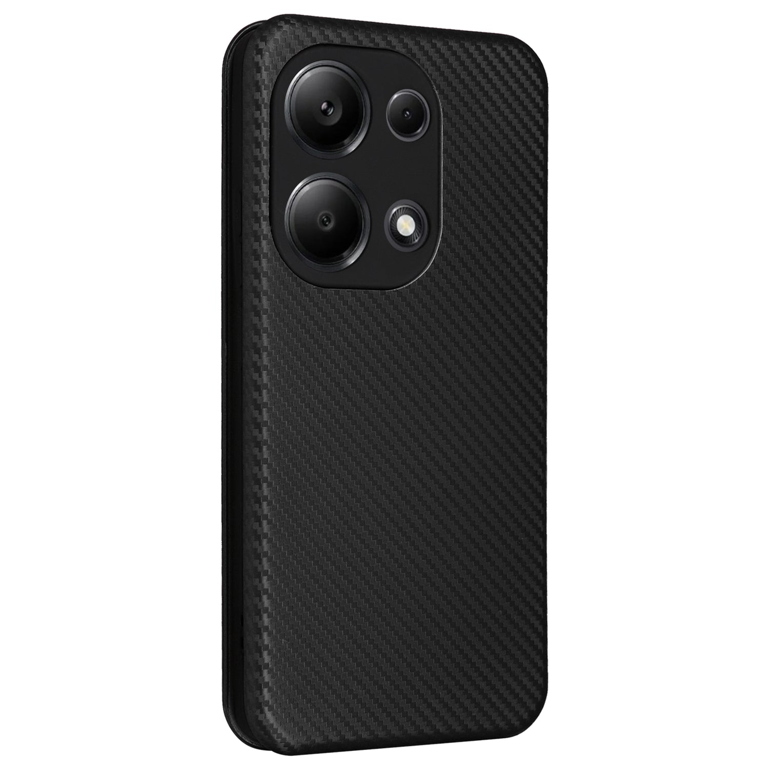 For Xiaomi Redmi Note 13 Pro 4G / Poco M6 Pro 4G Case Carbon Fiber Texture PU Leather Phone Cover