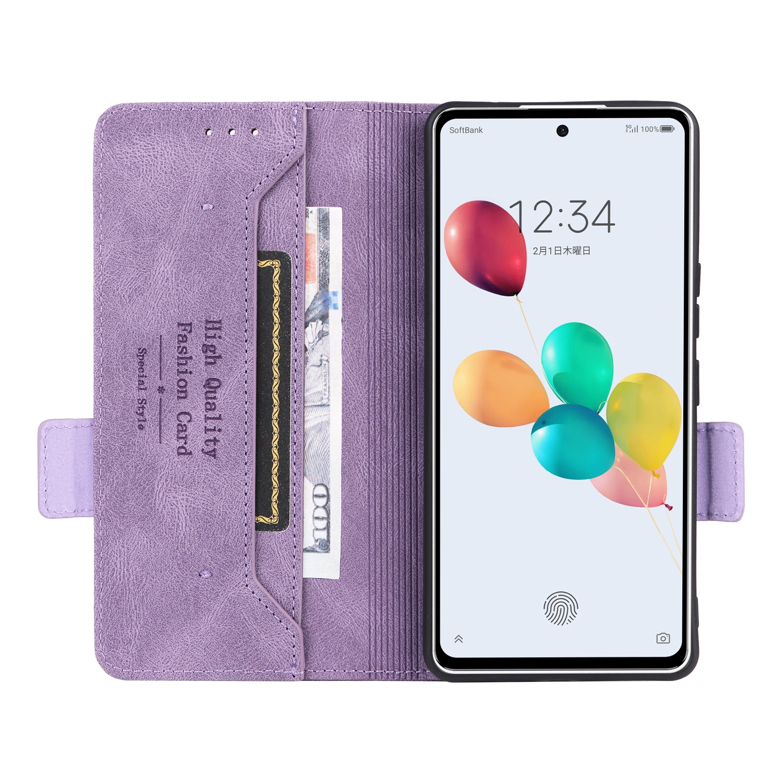 For ZTE Anshin Family A303ZT Wallet Case Hardware Decor Shockproof PU Leather Phone Cover