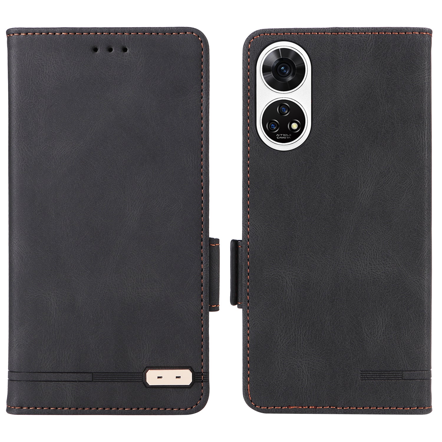 For ZTE Anshin Family A303ZT Wallet Case Hardware Decor Shockproof PU Leather Phone Cover