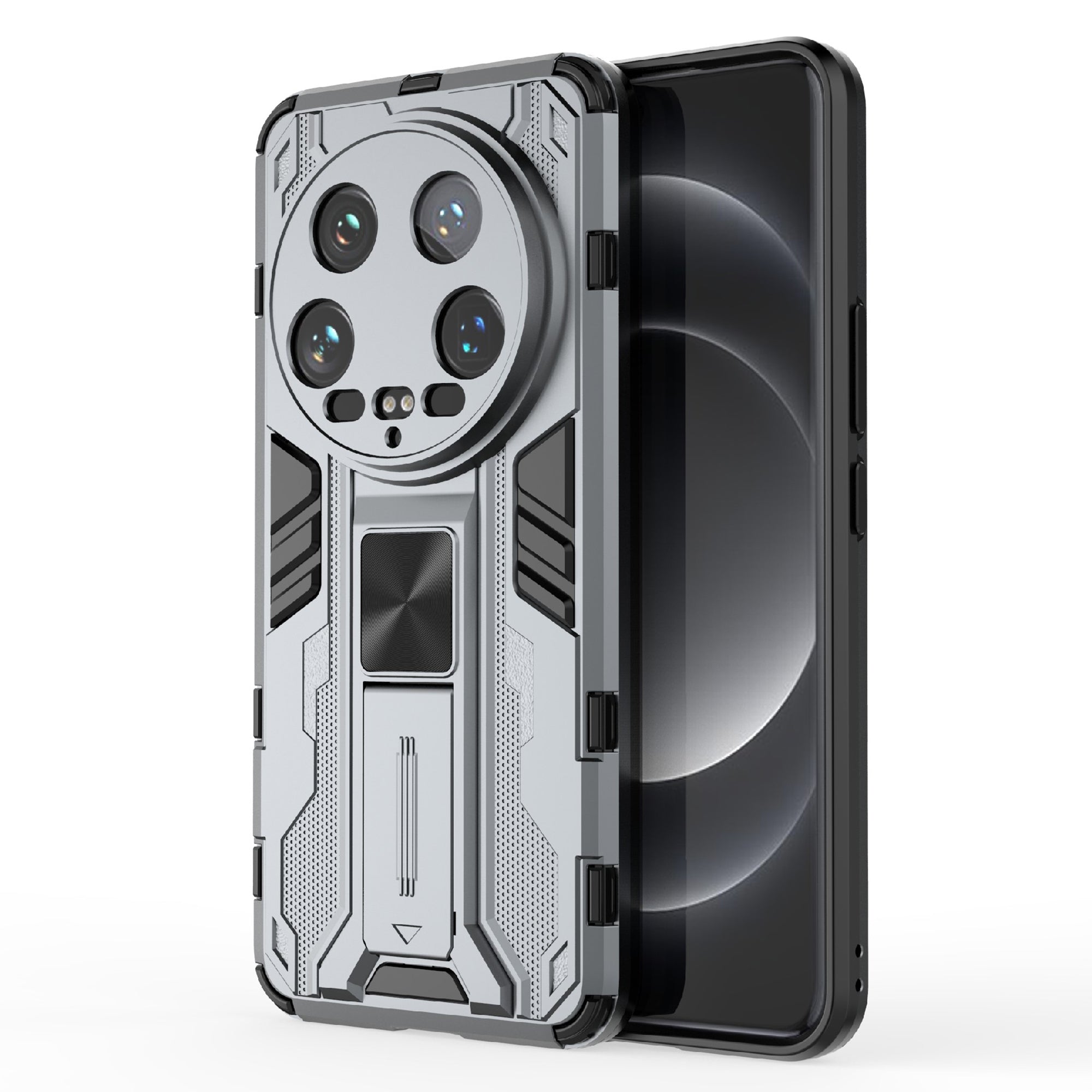 For Xiaomi 14 Ultra Cell Phone Case PC + TPU Scratch-proof Shell with Kickstand