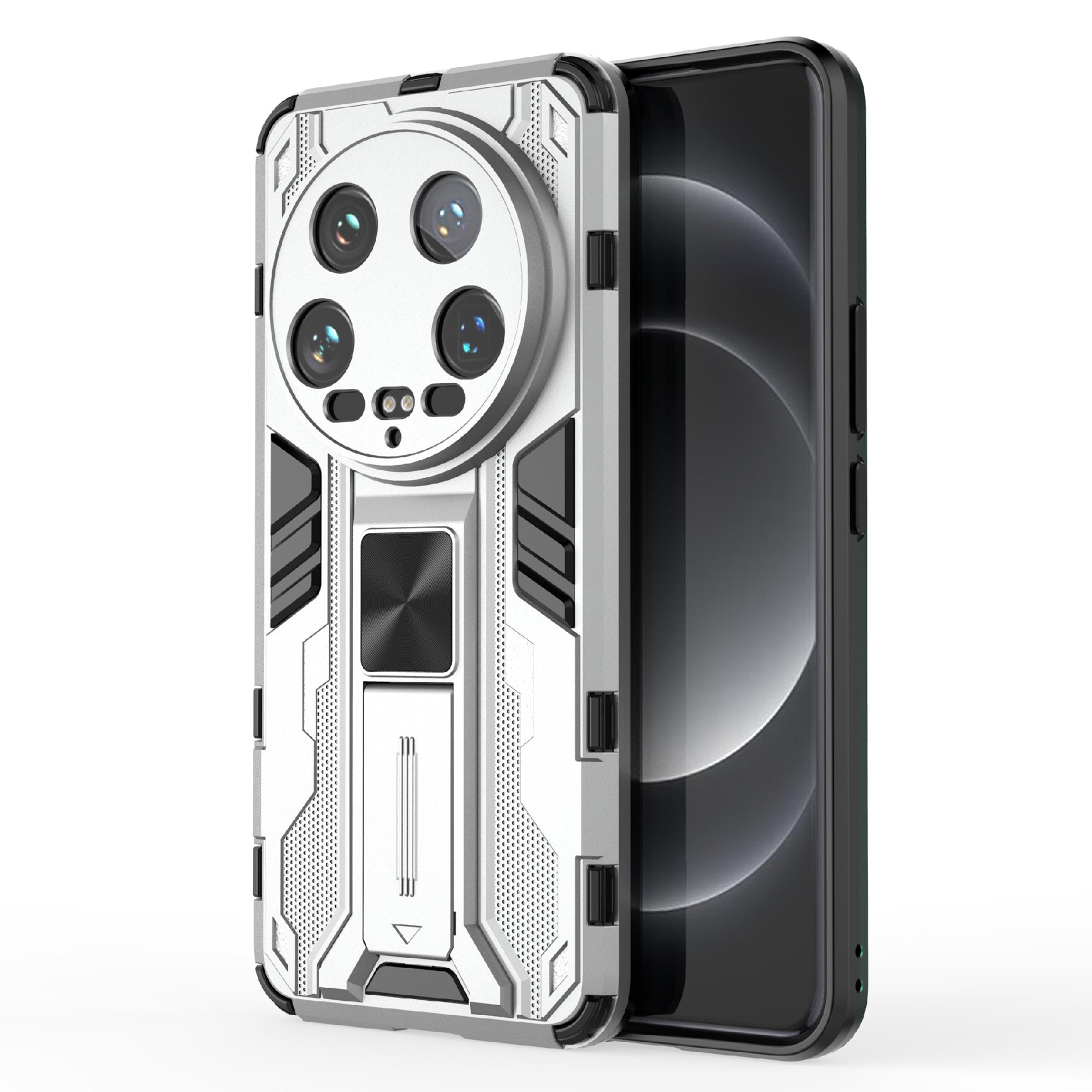 For Xiaomi 14 Ultra Cell Phone Case PC + TPU Scratch-proof Shell with Kickstand