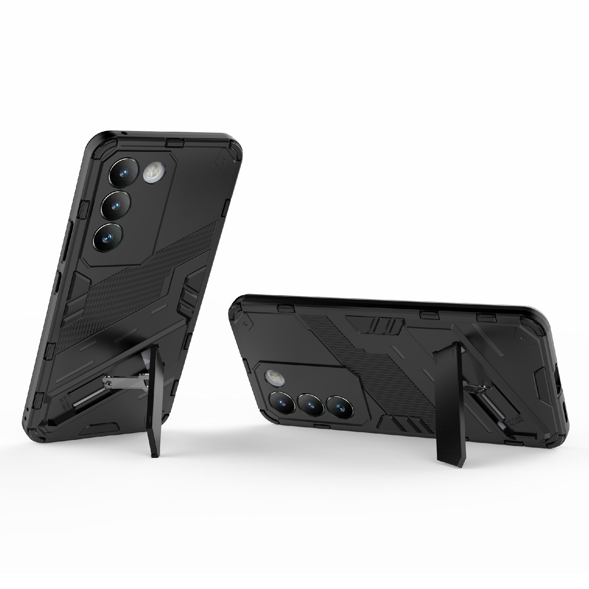 For vivo Y200e 5G Case PC+TPU Drop-Proof Shell Kickstand Phone Cover