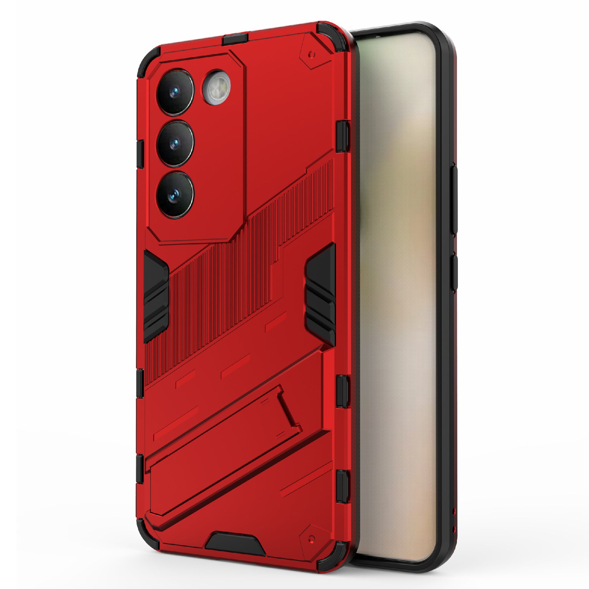 For vivo Y200e 5G Case PC+TPU Drop-Proof Shell Kickstand Phone Cover