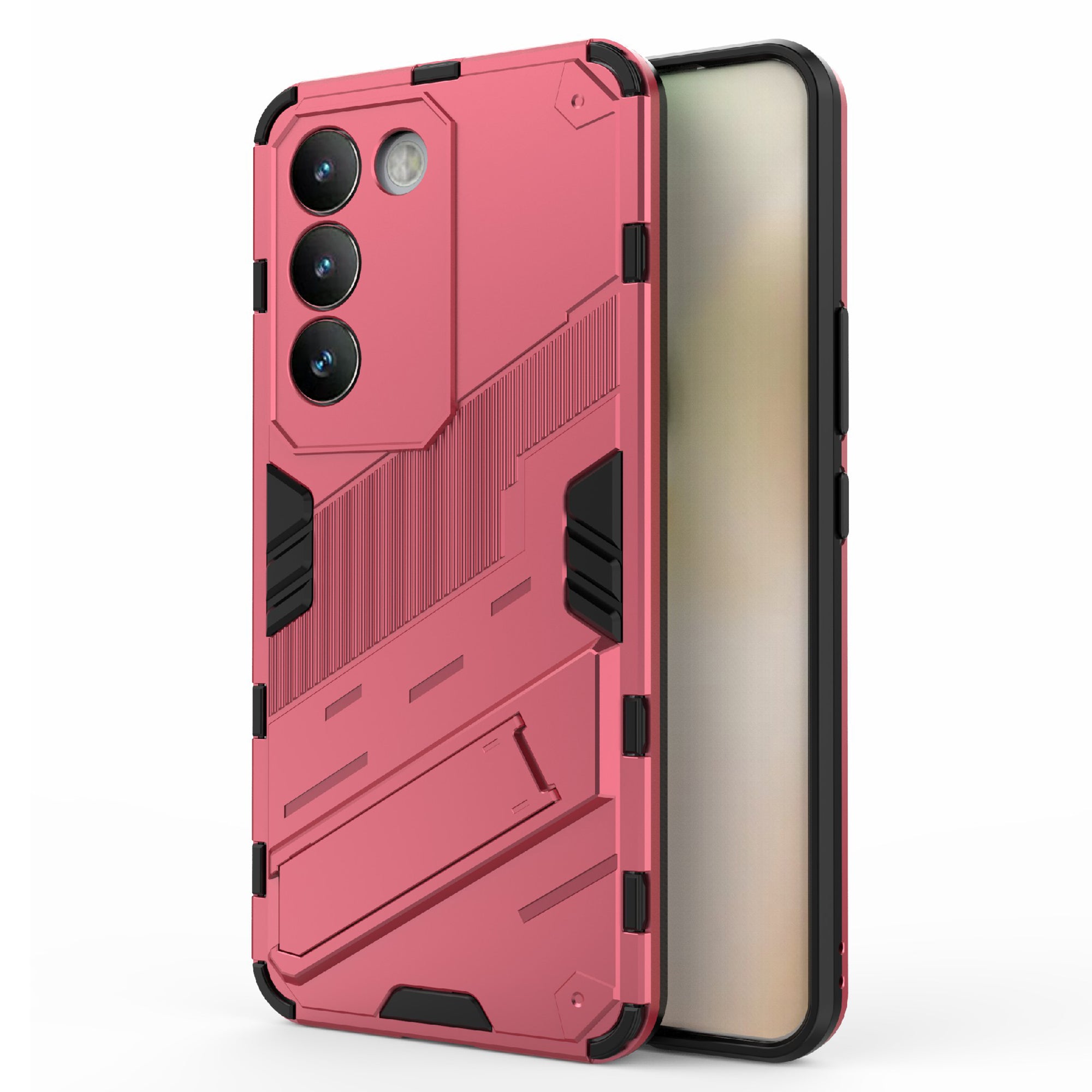 For vivo Y200e 5G Case PC+TPU Drop-Proof Shell Kickstand Phone Cover