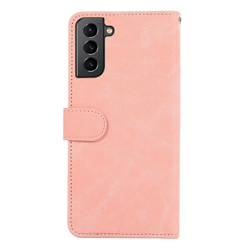 ABEEL For Samsung Galaxy S21 5G / S21 4G Wallet Case Color Matching RFID Blocking Leather Phone Cover