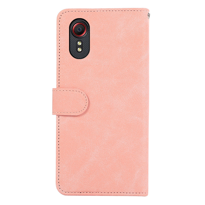 ABEEL For Samsung Galaxy Xcover 5 Case Leather Wallet Phone Cover RFID Blocking