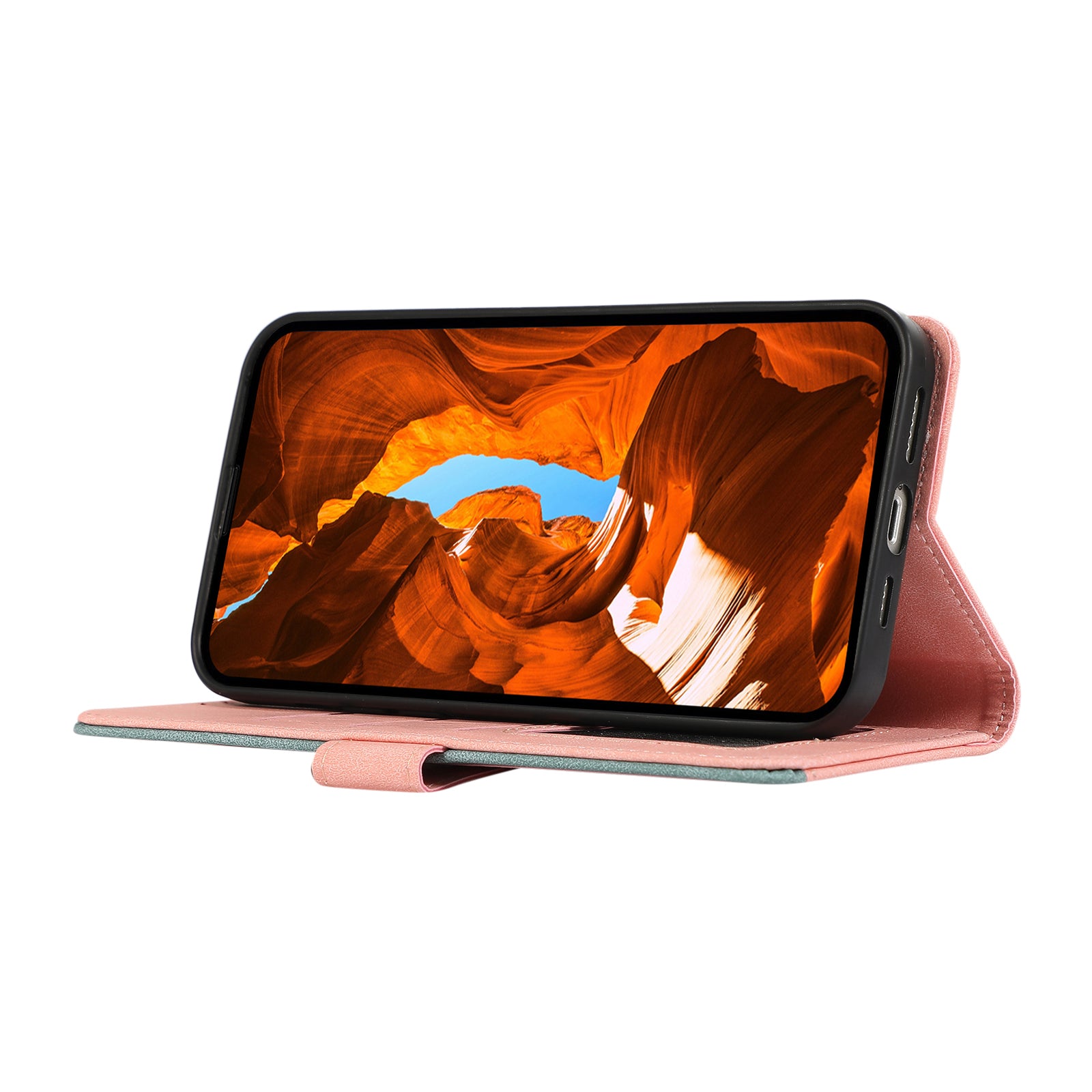 ABEEL For Samsung Galaxy A25 5G (Global) (161.0 x 76.5 x 8.3mm) Case Leather Stand RFID Blocking Phone Cover