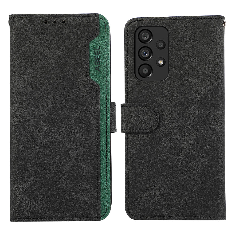 ABEEL For Samsung Galaxy A33 5G Wallet Case Color Matching RFID Blocking Leather Phone Cover