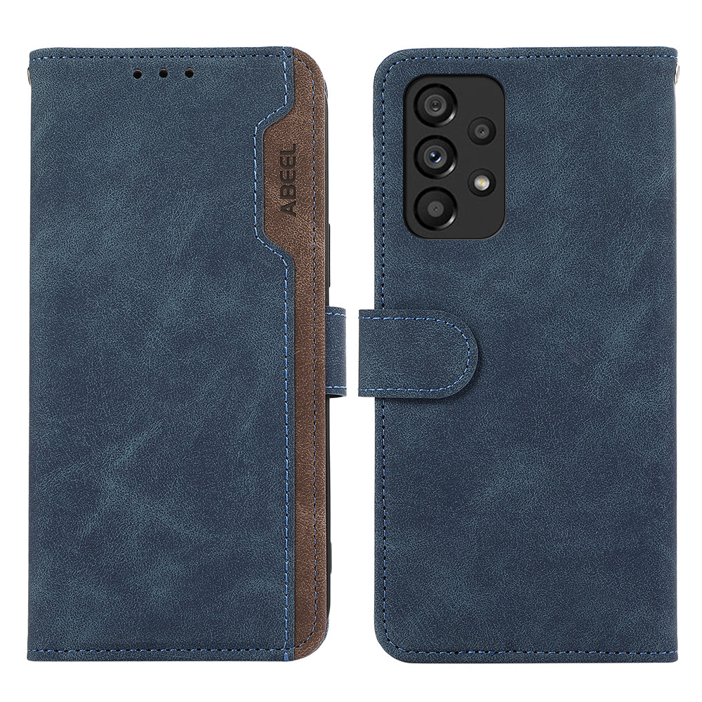 ABEEL For Samsung Galaxy A33 5G Wallet Case Color Matching RFID Blocking Leather Phone Cover