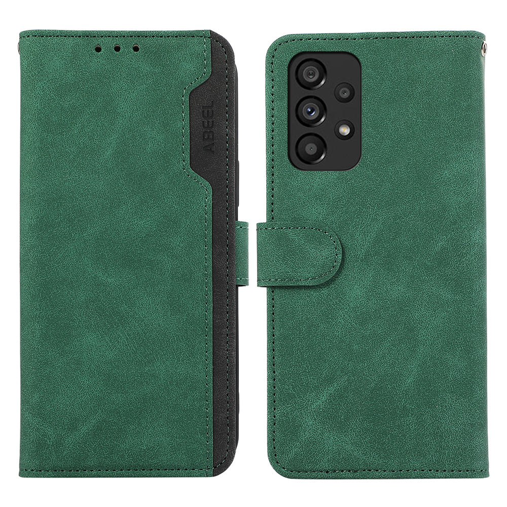 ABEEL For Samsung Galaxy A33 5G Wallet Case Color Matching RFID Blocking Leather Phone Cover