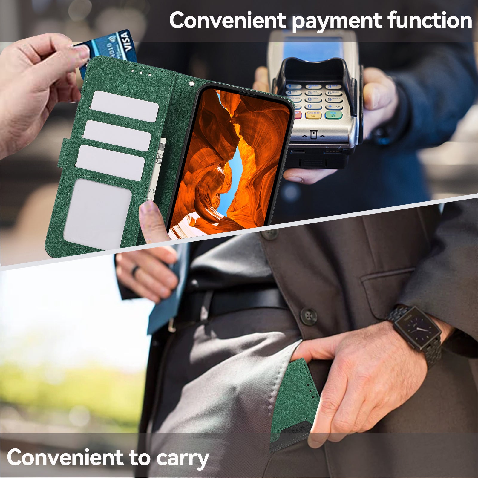 ABEEL For Samsung Galaxy S20 FE / S20 FE 5G / S20 FE 2022 / S20 Lite Case RFID Blocking Wallet Phone Cover