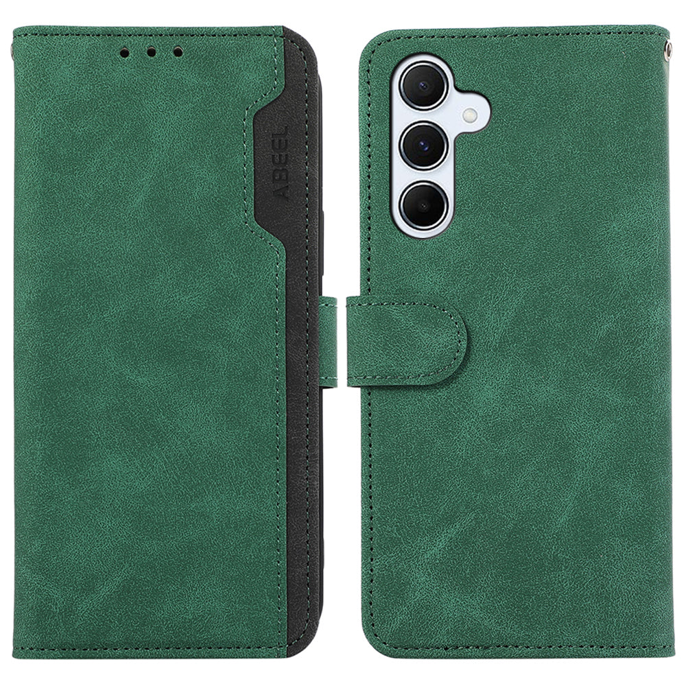 ABEEL For Samsung Galaxy A14 5G / 4G PU Leather Phone Cover RFID Blocking Stand Phone Protective Shell