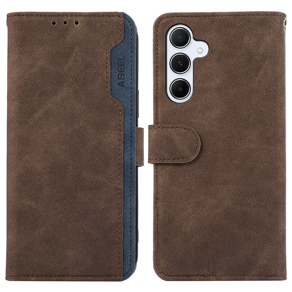 ABEEL For Samsung Galaxy A15 5G Shockproof Phone Case PU Leather RFID Blocking Wallet Cover