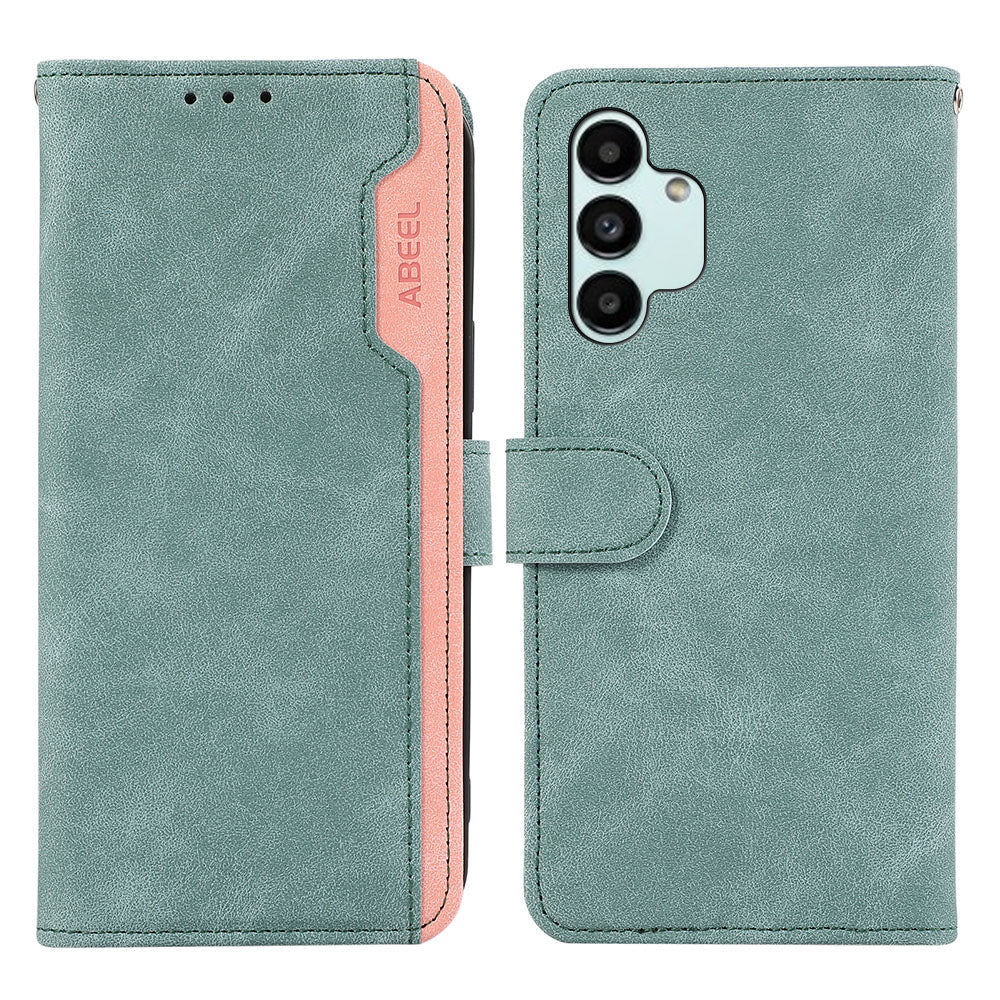 ABEEL PU Leather Case For Samsung Galaxy A04s 4G (164.7 x 76.7 x 9.1 mm) / A13 5G RFID Blocking Stand