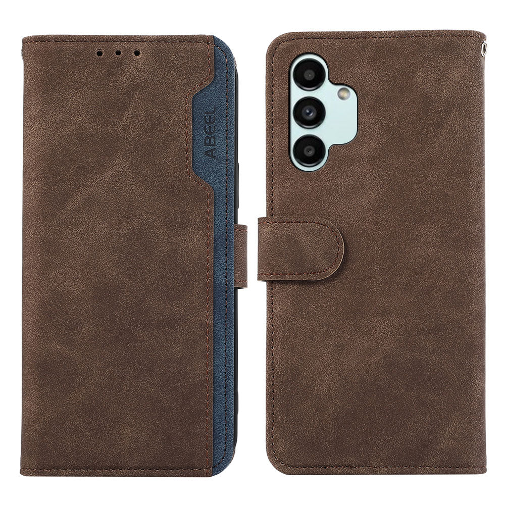 ABEEL PU Leather Case For Samsung Galaxy A04s 4G (164.7 x 76.7 x 9.1 mm) / A13 5G RFID Blocking Stand