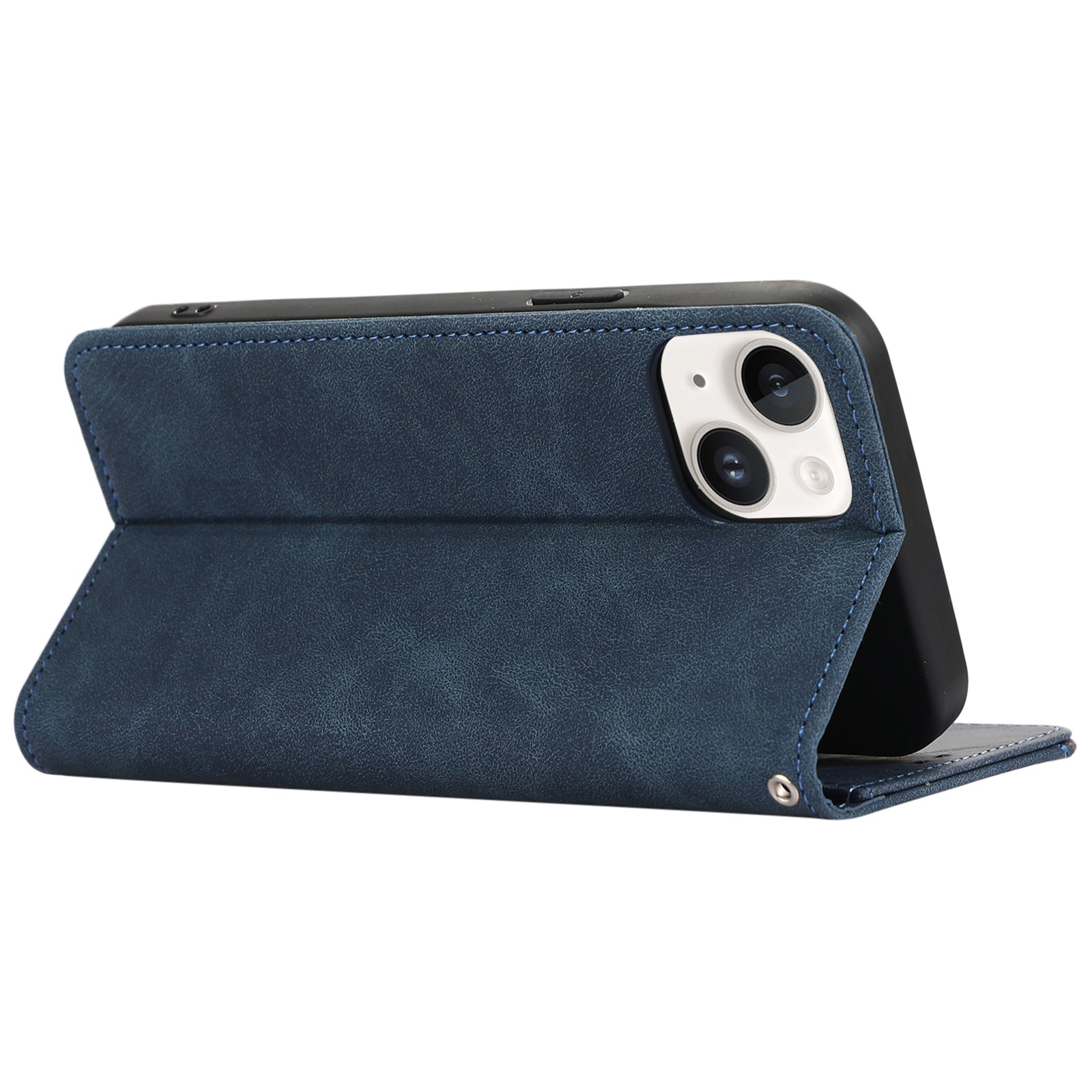 ABEEL For iPhone 13 6.1 inch Magnetic Phone Case PU Leather RFID Blocking Wallet Cover