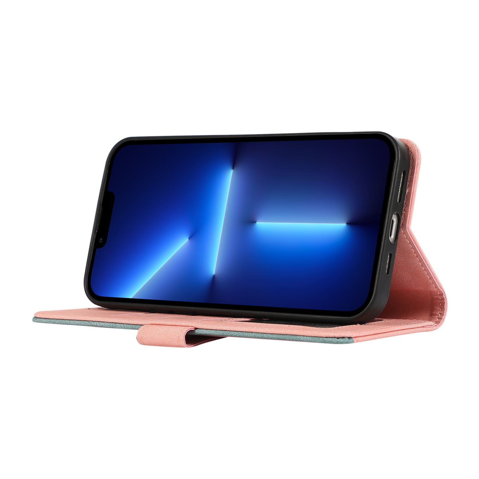 ABEEL For iPhone 13 Pro Max Case with RFID Blocking Leather Wallet Flip Folio Stand Phone Cover