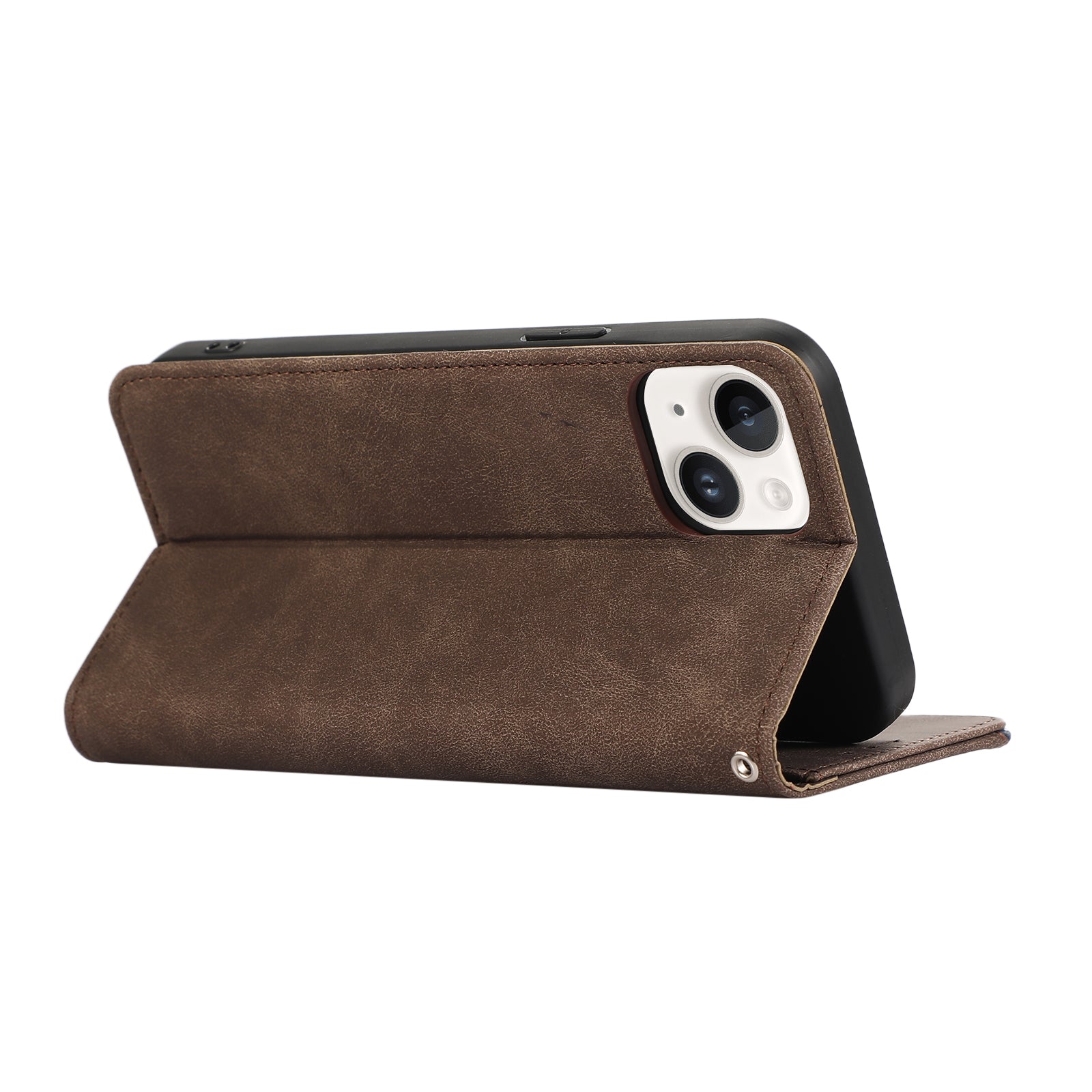 ABEEL For iPhone 14 Wallet Phone Case Color Matching RFID Blocking Leather Flip Cover