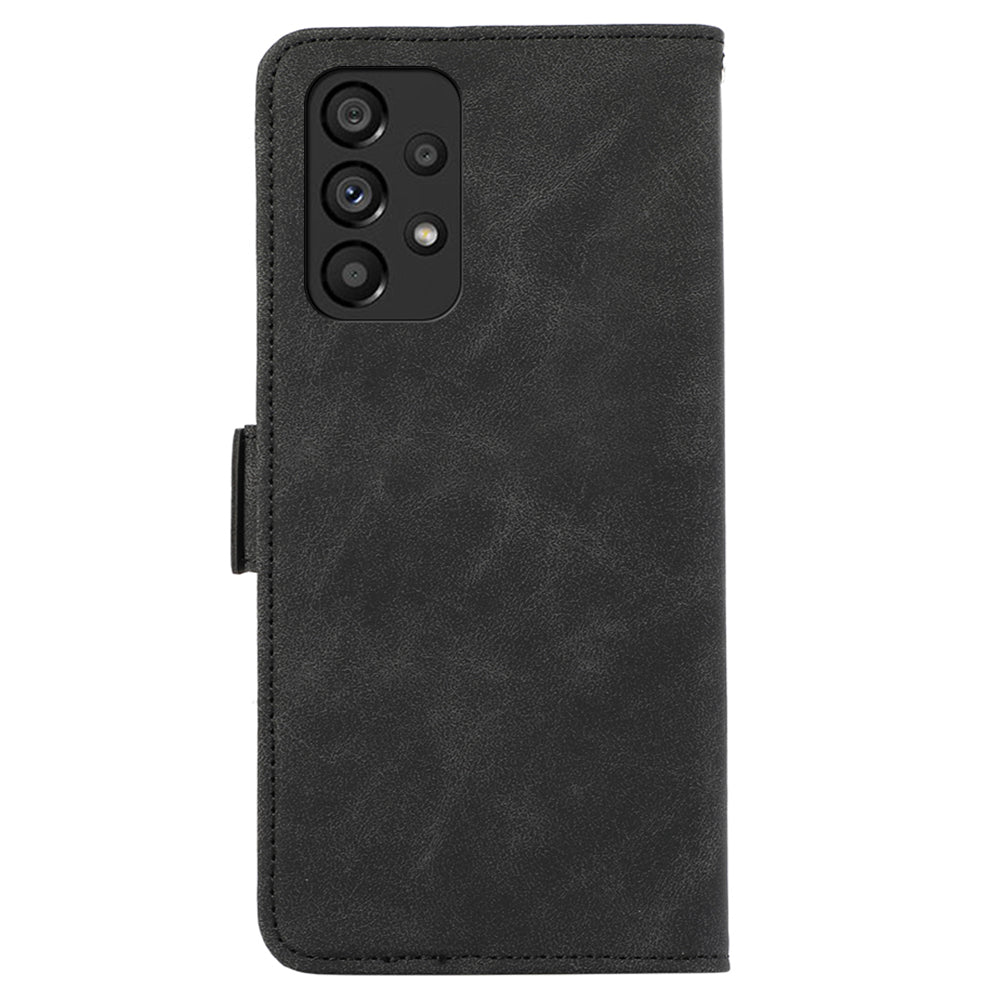 ABEEL For Samsung Galaxy A33 5G Case PU Leather RFID Blocking 3 Card Slots Stand Phone Cover