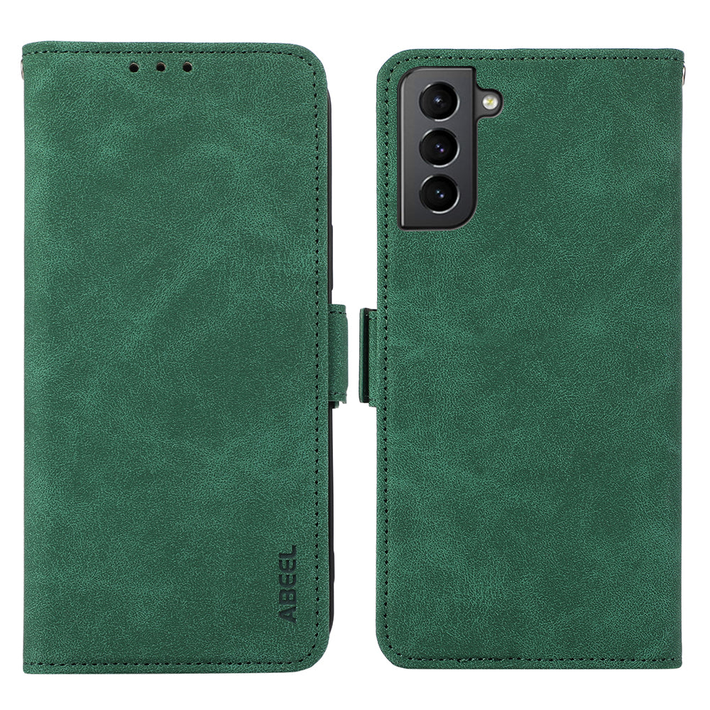 ABEEL For Samsung Galaxy S21 4G / 5G Case Wallet Leather Cover RFID Blocking Funtion