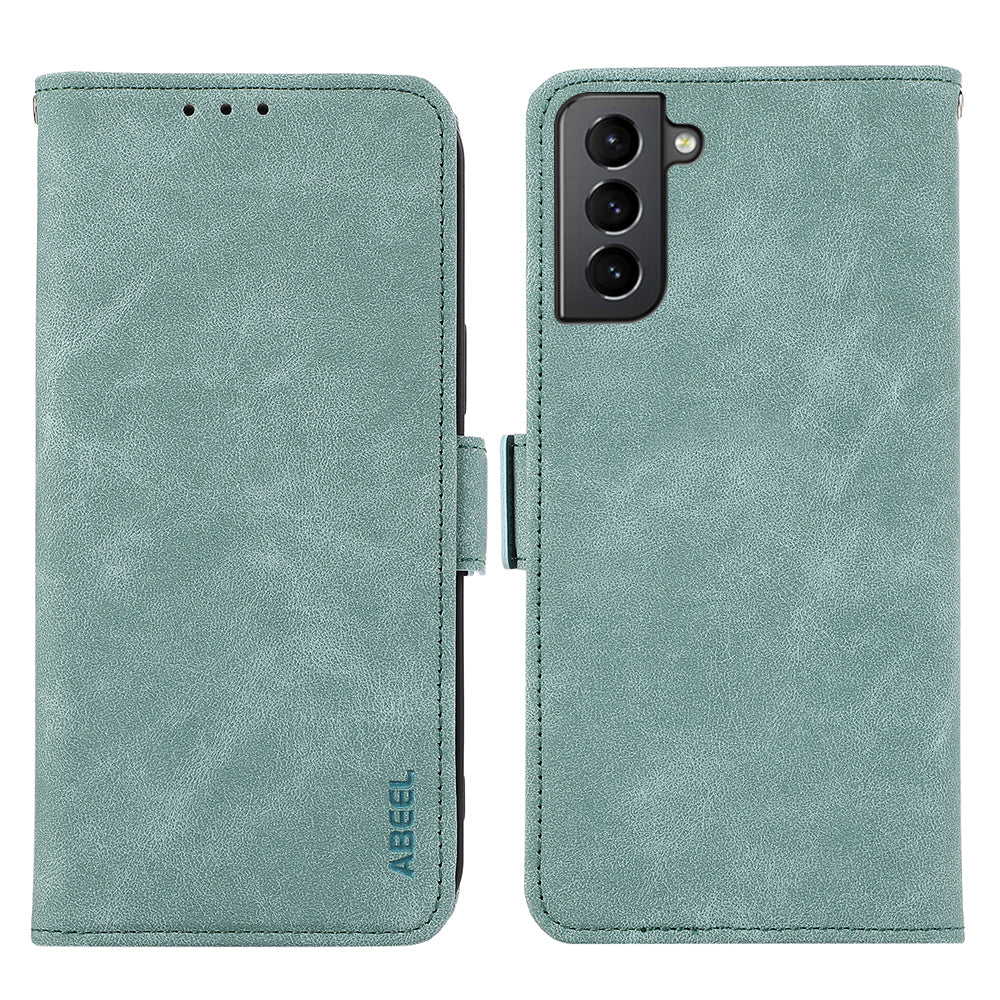 ABEEL For Samsung Galaxy S21 4G / 5G Case Wallet Leather Cover RFID Blocking Funtion