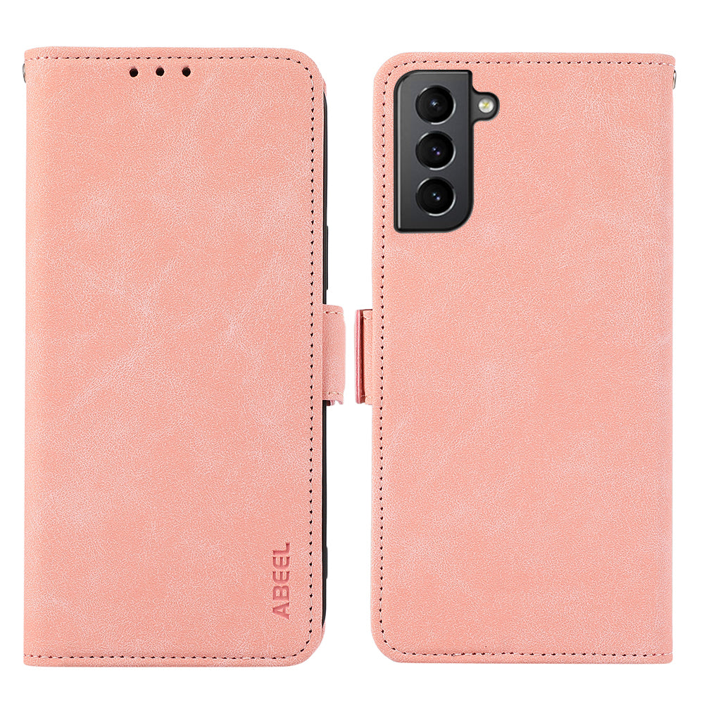 ABEEL For Samsung Galaxy S21 4G / 5G Case Wallet Leather Cover RFID Blocking Funtion