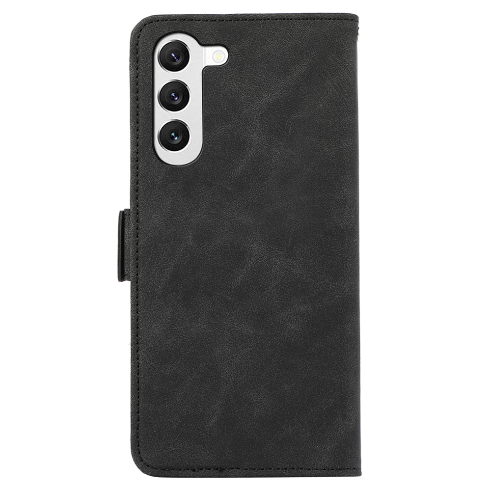 ABEEL For Samsung Galaxy S23+ Leather Case RFID Blocking Wallet Phone Cover Side Magnetic Clasp
