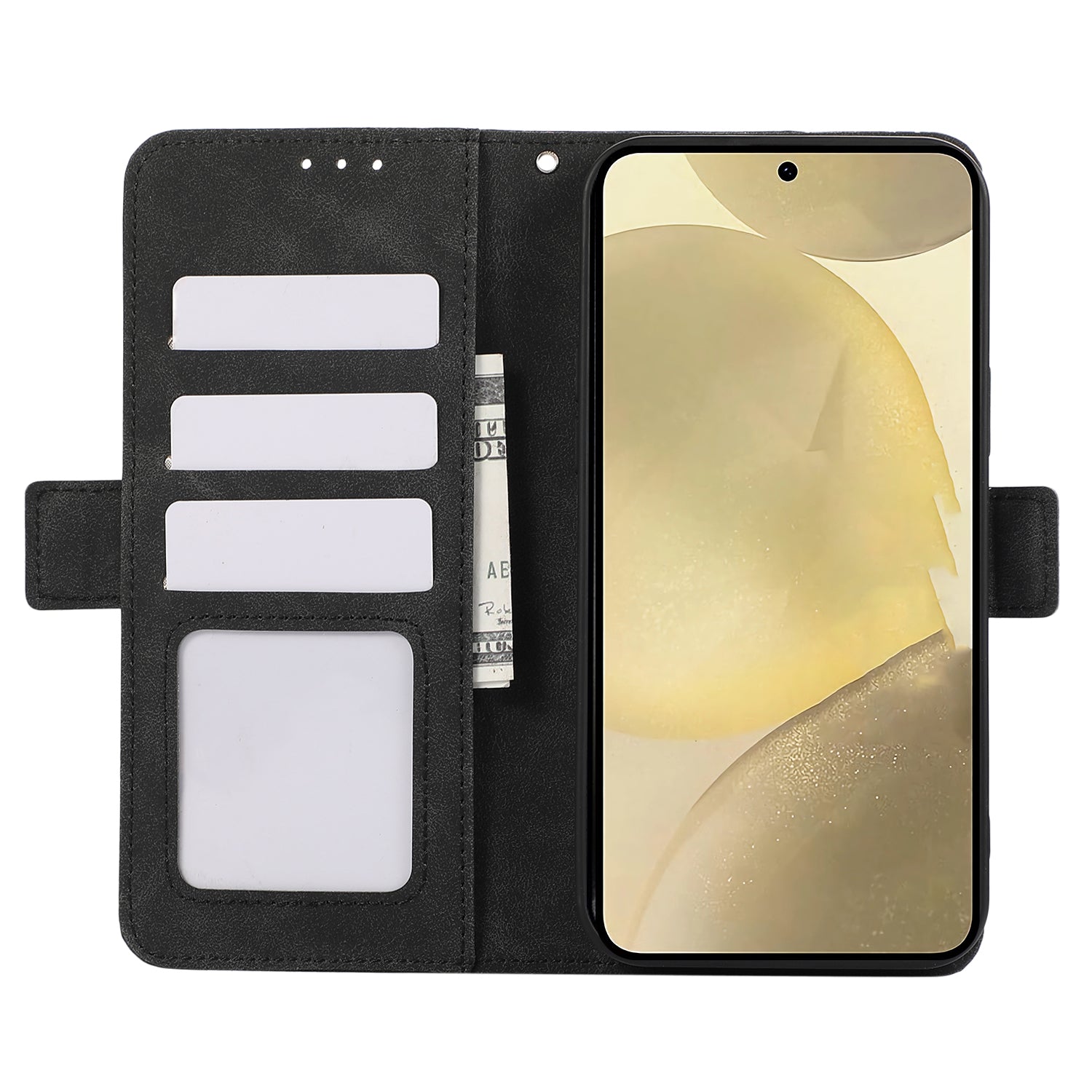 ABEEL For Samsung Galaxy Xcover 5 Case RFID Blocking Leather Phone Cover with Side Magnetic Clasp