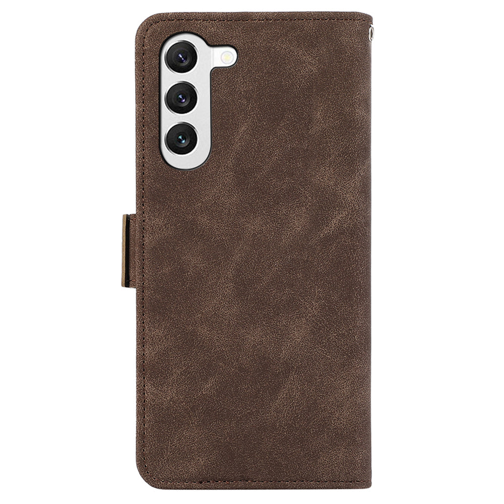 ABEEL For Samsung Galaxy S22+ 5G Shockproof Phone Cover Wallet Case PU Leather RFID Blocking Flip Shell