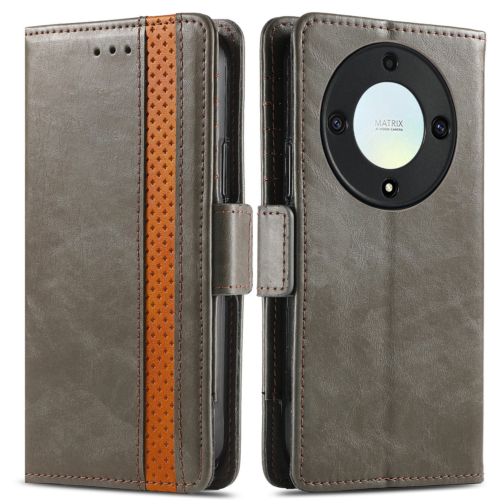 CASENEO 002 Series For Honor X40 5G / X9a 5G / Magic5 Lite 5G Phone Cover RFID Blocking Splicing Leather Wallet Case