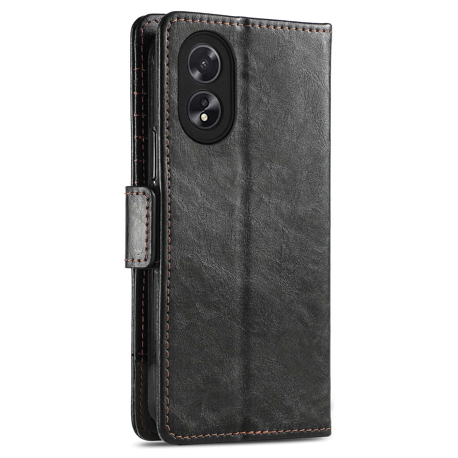 CASENEO 002 Series For Oppo A38 4G / A18 4G Case PU Leather RFID Blocking Wallet Phone Cover