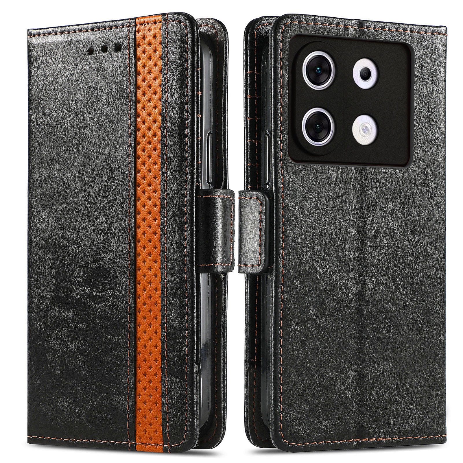 CASENEO 002 Series For Transsion Infinix Zero 30 5G Phone Case Leather Wallet RFID Blocking Cover