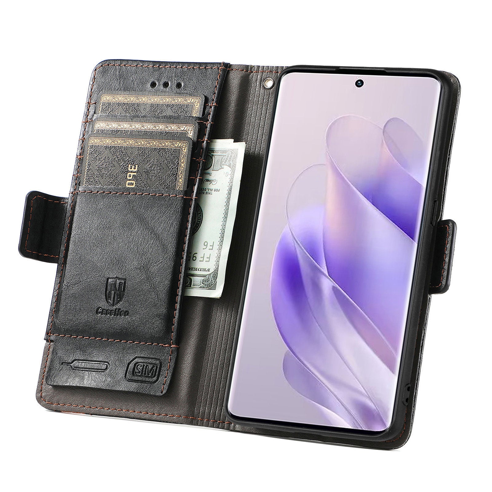 CASENEO 002 Series For Transsion Infinix Zero 30 5G Phone Case Leather Wallet RFID Blocking Cover