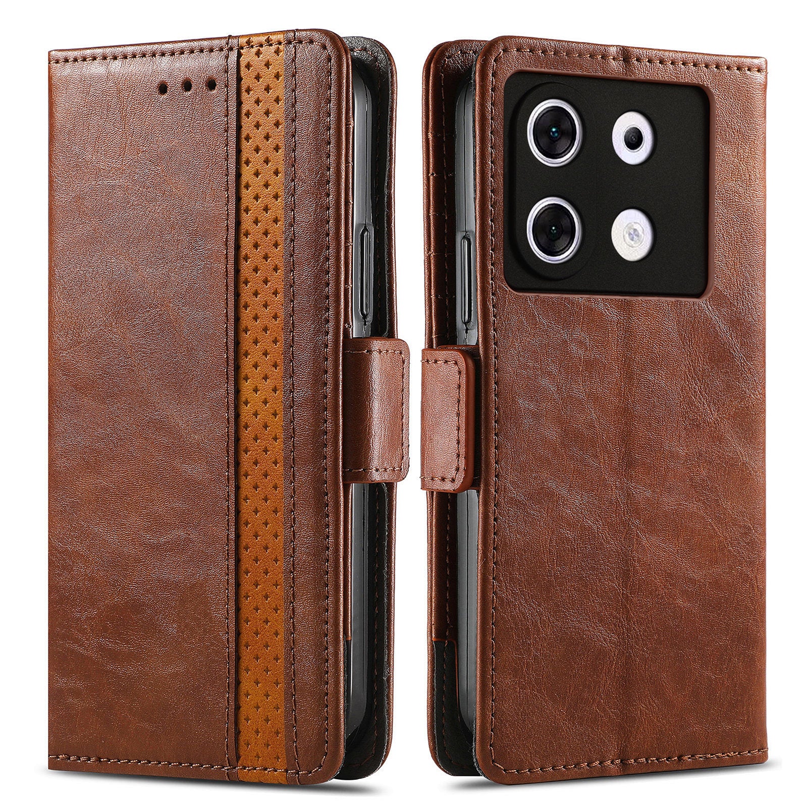 CASENEO 002 Series For Transsion Infinix Zero 30 5G Phone Case Leather Wallet RFID Blocking Cover