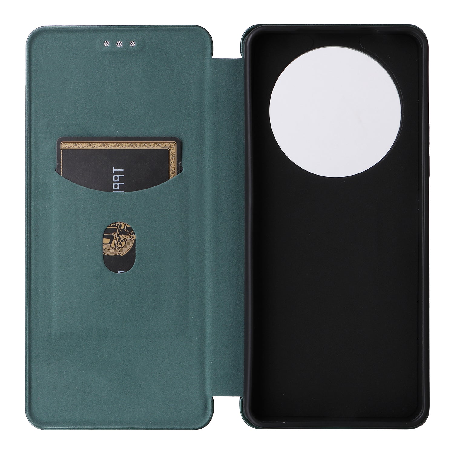 For Xiaomi Redmi A3 / Poco C61 4G Protective Case Leather Carbon Fiber Texture Magnetic Phone Cover