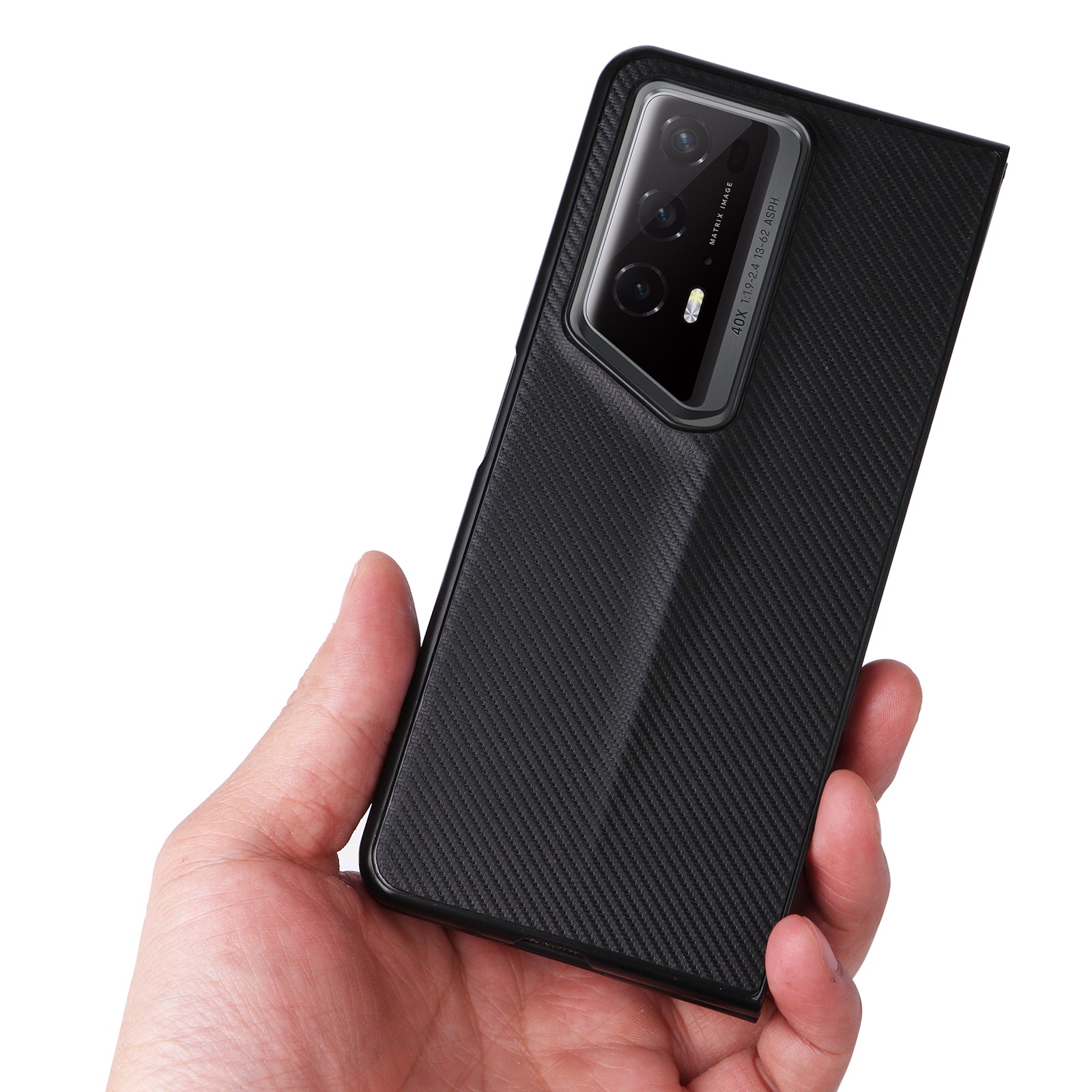 For Honor Magic V2 RSR Porsche Design Case Carbon Fiber Texture Leather Coated PC Phone Cover
