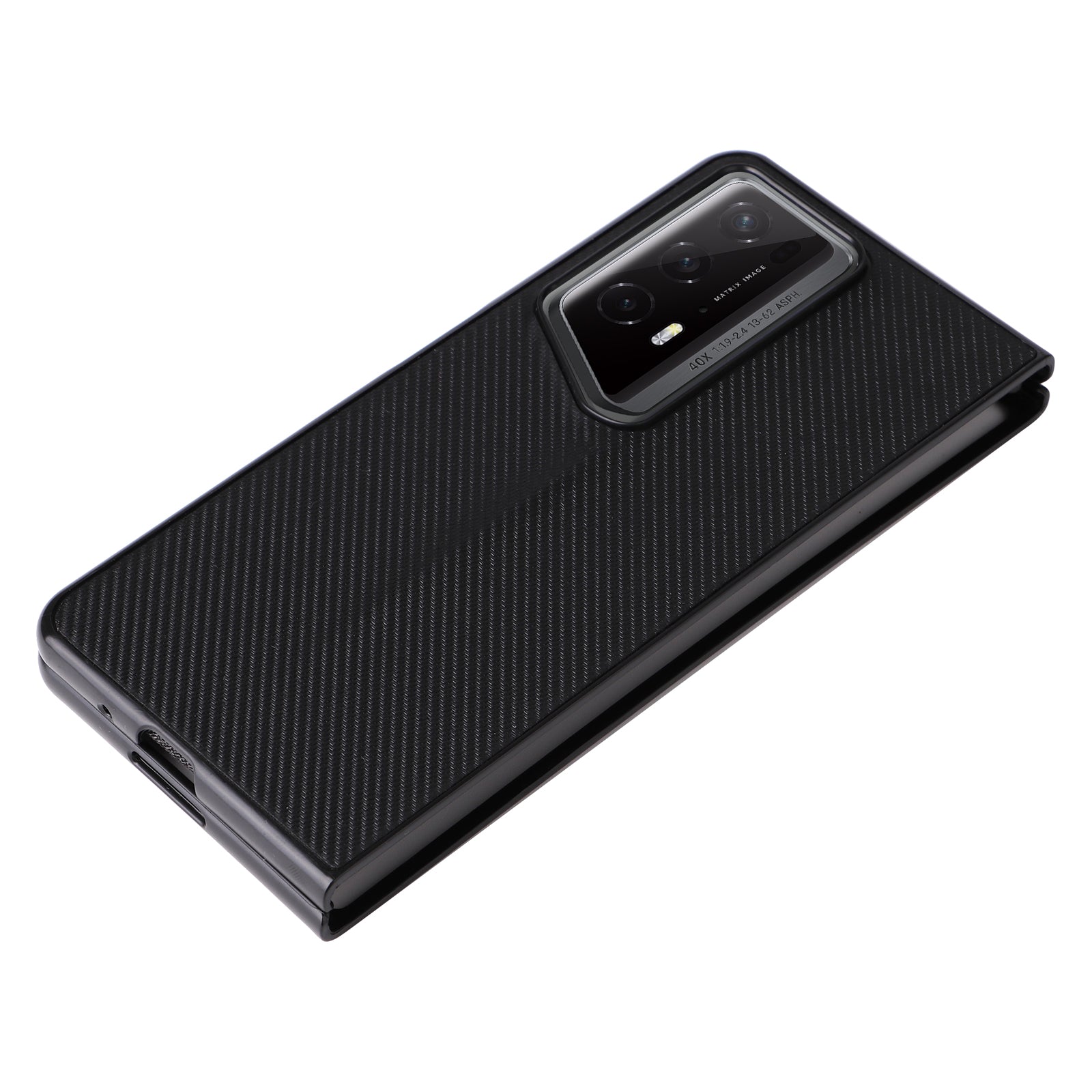 For Honor Magic V2 RSR Porsche Design Case Carbon Fiber Texture Leather Coated PC Phone Cover